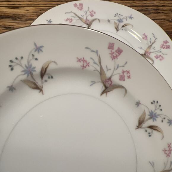 12 Vintage MEITO LUCILLE 6.5" Bread Plates 1960s Japan Floral PRISTINE EXCELLENT - Picture 11 of 16
